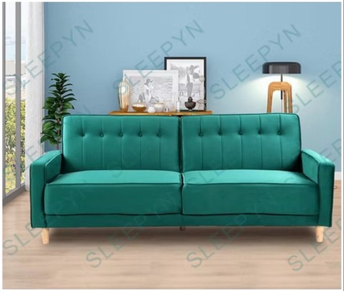 Velvet seater sofa bed clic - seater, (clic