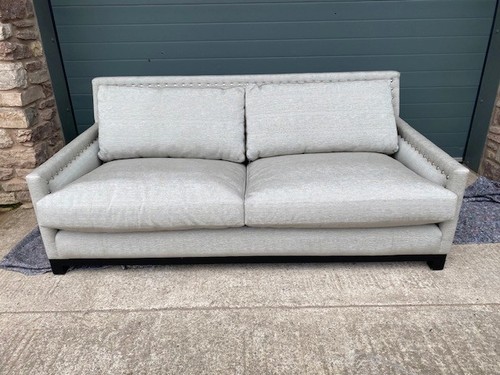 Silver green sofa seater - sofa, 3