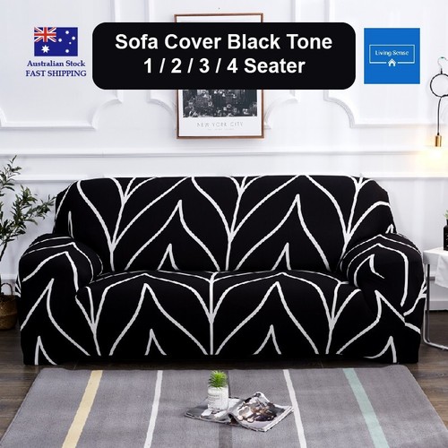 Black tone sofa - sofa, stretch